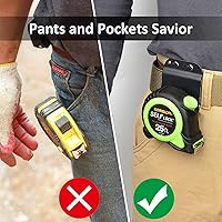 Vista 3 de TapeCatcher, Soporte de Cinta Métrica para Cinturón, Clip de Cinturón de Cinta Métrica de Perfil Bajo, Se Adapta a Cinturón de Herramientas de hasta