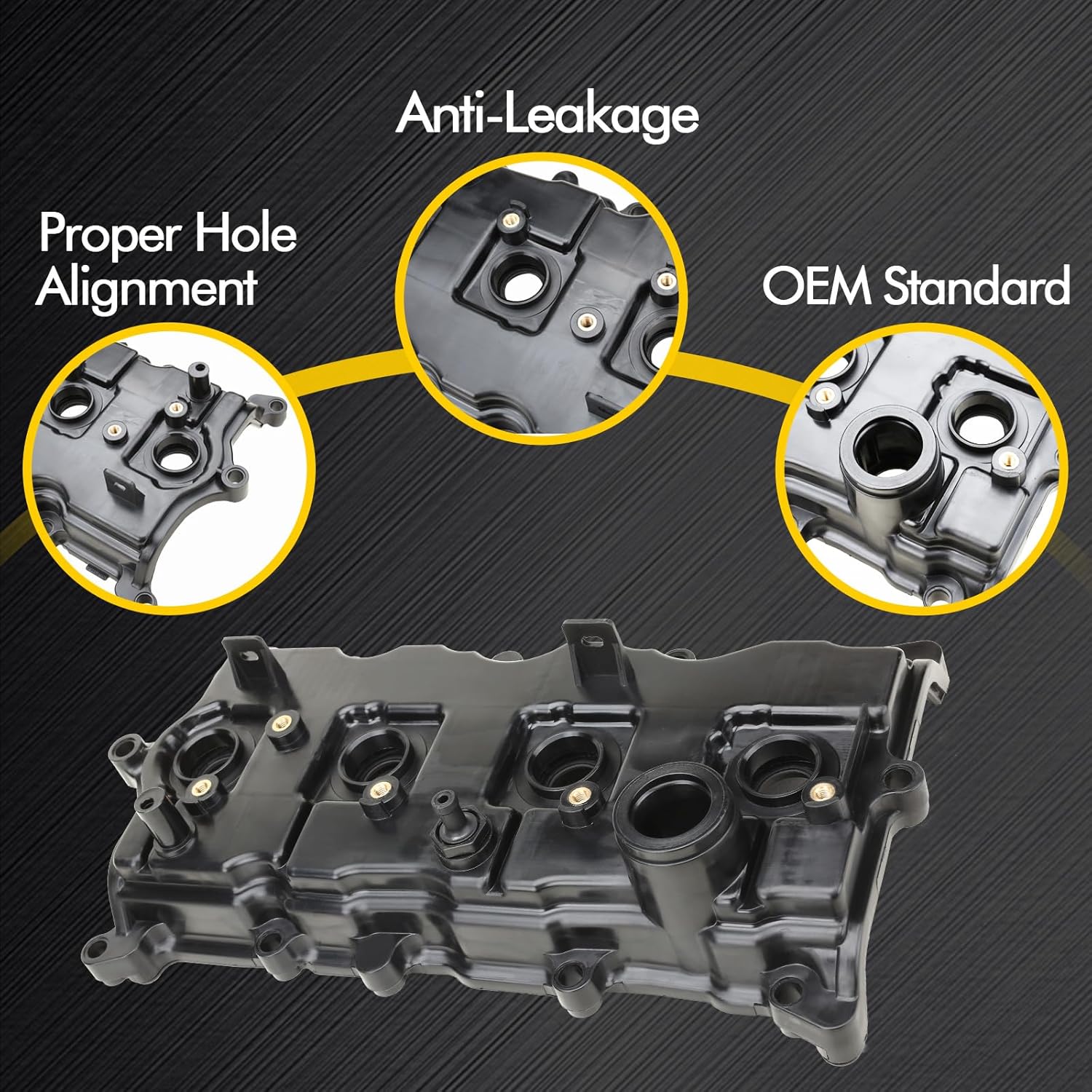 QR25DE Valve Cover Compatible with Nissan Altima 2007-2012, Sentra 2007-2012, Rogue 2008-2013, Rogue Select 2014-2015 2.5L L4 Gas, Replace 264-773 13264JG30C with Gasket, Oil Cap & Bolts