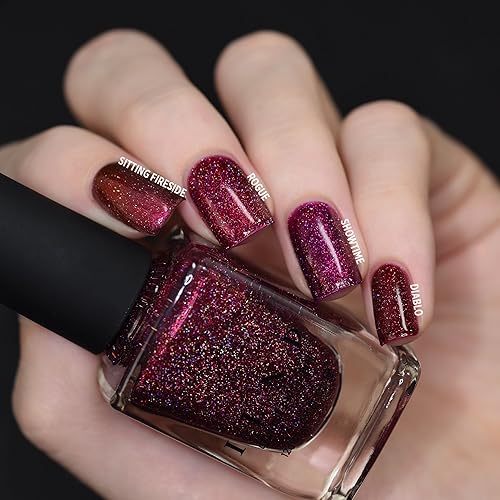 Miniatura 670 de ILNP Madison Ave Esmalte de uñas holográfico metálico rosa antiguo