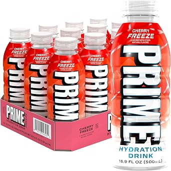 PRIME Hydration Sports Drink by Logan Paul & KSI - Cherry Freeze - 500ml USA Bottle