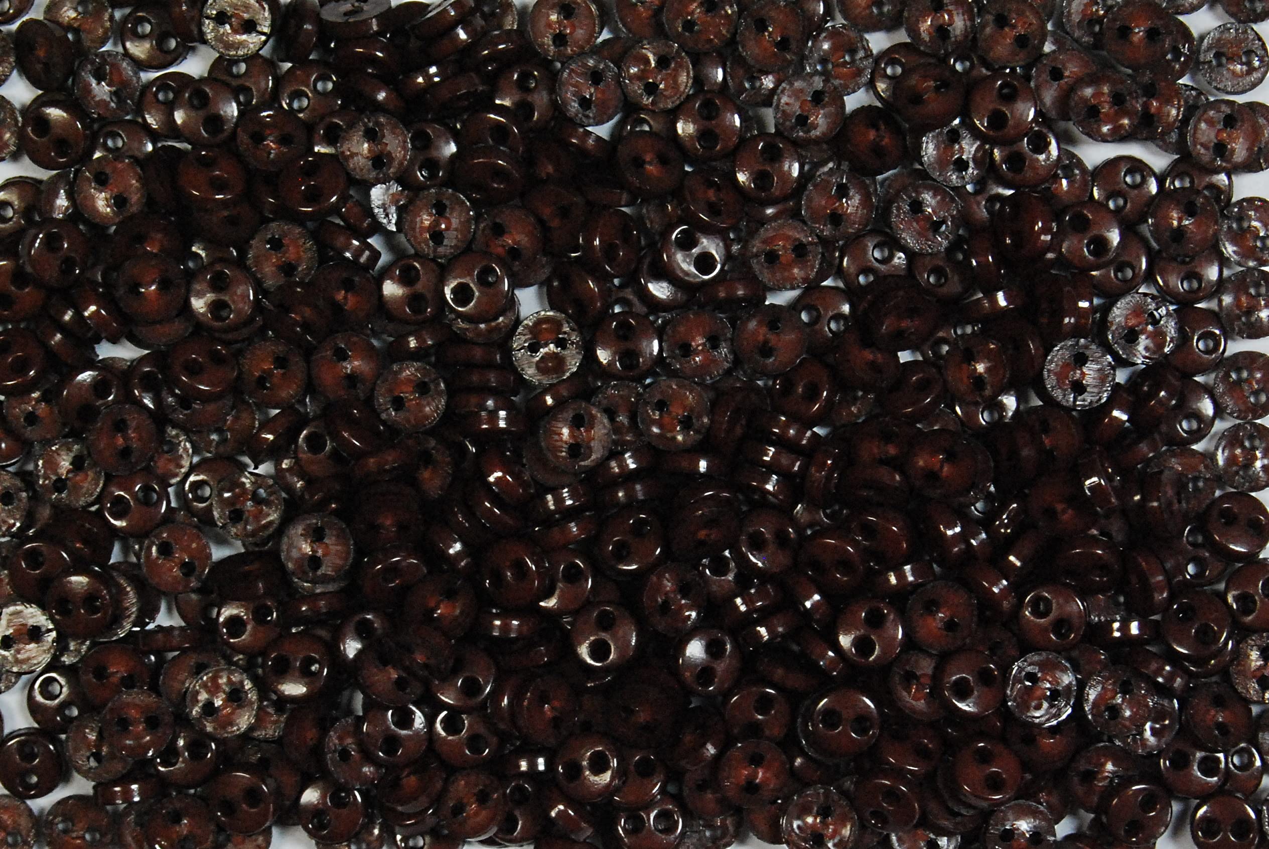 celloexpress 4mm Circles Mini Doll Buttons (Brown, Pack of 1000) — image 1