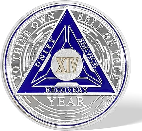 Miniatura 8 de Ficha de aniversario de recuperación de medalla de chip AA de 4 años de sobriedad (4 años)