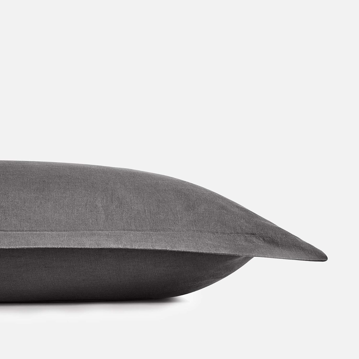 SIJO Premium Stone Washed 100% French Linen Pillowcases, 2-Pack, Small Batch Sourced from Normandy, Breathable and Durable (Classic, King)