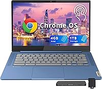 Vista 8 de Lenovo Chromebook Flex 3 2-en-1 11.6" Laptop con pantalla táctil HD, procesador MediaTek MT8173C Quad-Core, 4GB RAM, 32GB eMMC, HDMI, cámara web