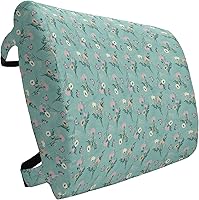 Vista 283 de Lunarable Teal Travel Pillow Neck Rest, Aquatic Fauna Theme Hand Drawn Style Various Starfish in Blue Shades, Memory Foam Traveling Accessory for