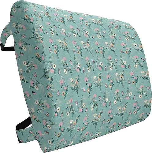 Miniatura 283 de Lunarable Teal Travel Pillow Neck Rest, Aquatic Fauna Theme Hand Drawn Style Various Starfish in Blue Shades, Memory Foam Traveling Accessory for
