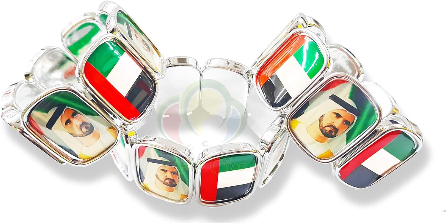 PARTY TIME – 3Pcs. Plastic Beads Bracelet for Men, Women, Children for National Day of the UAE.