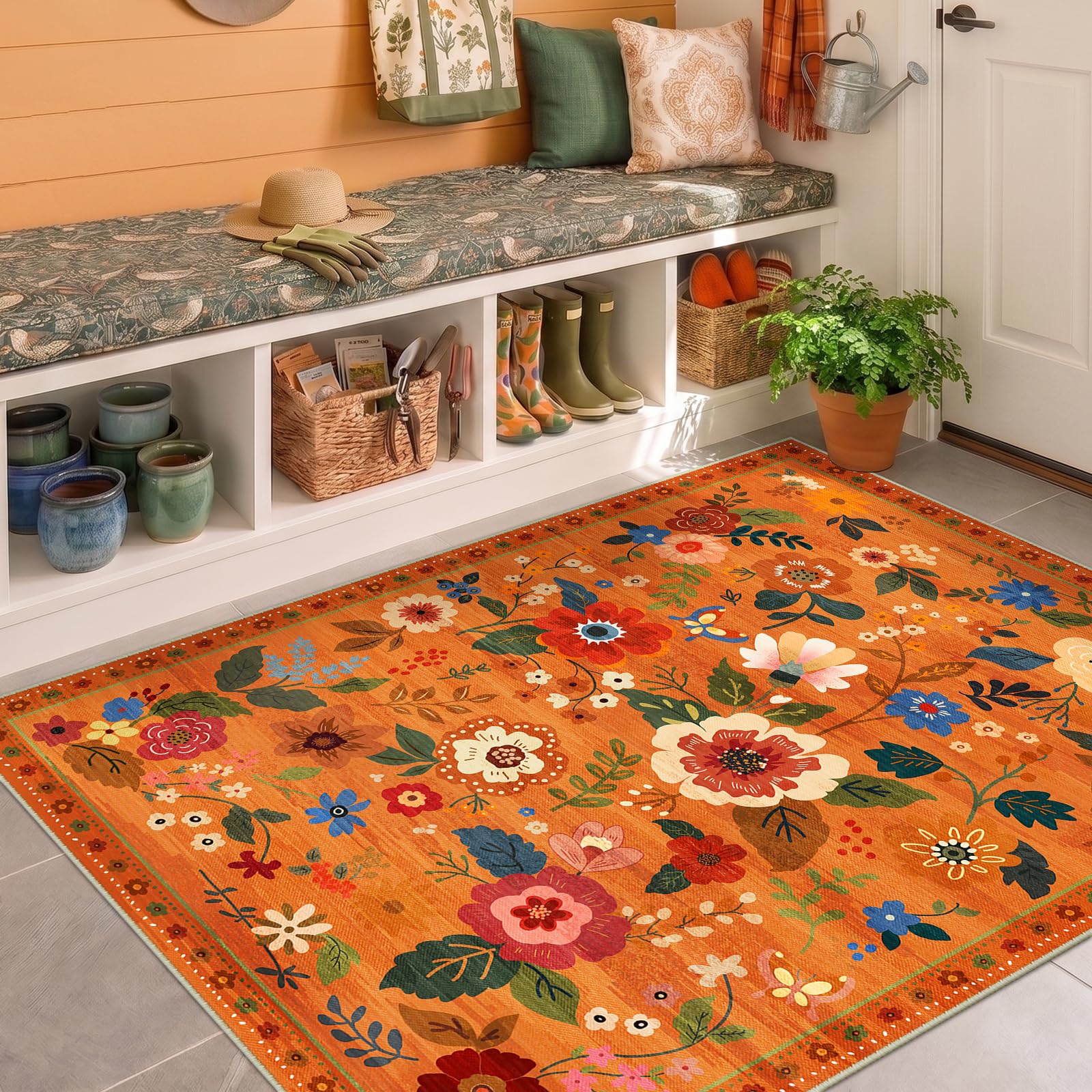 Photo 1 of RELEANY Floral 3'x5' Area Rug