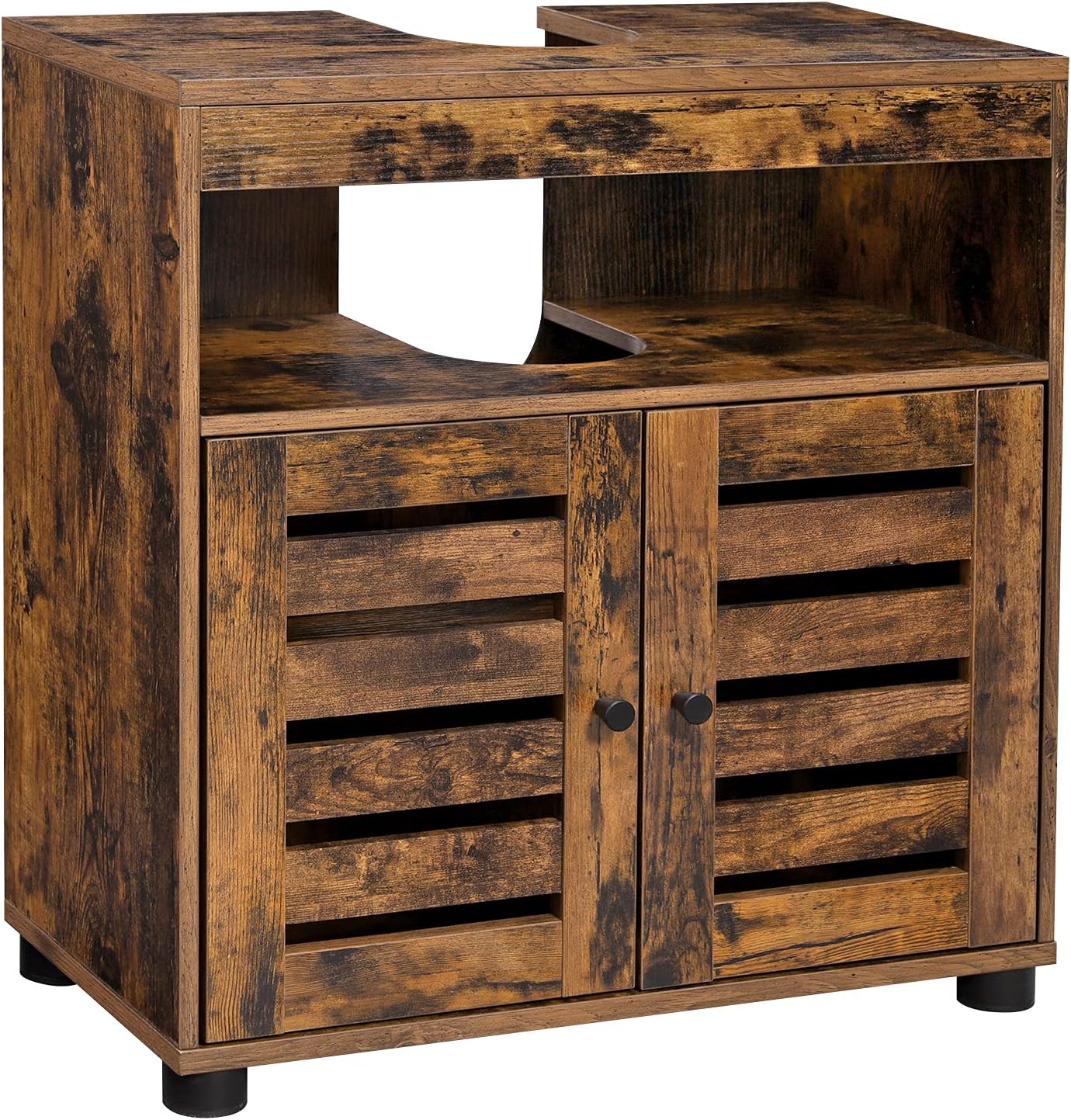 VASAGLE BBK111X01 Under Sink Cabinet Bathroom Storage Cabinet 60 x 30 x ...