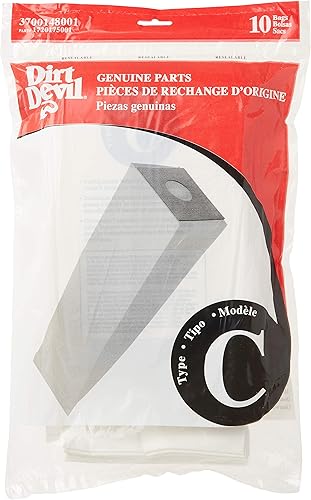 Miniatura 2 de Dirt Devil 3700148001 - Bolsas de vacío de lujo tipo C (paquete de 10)