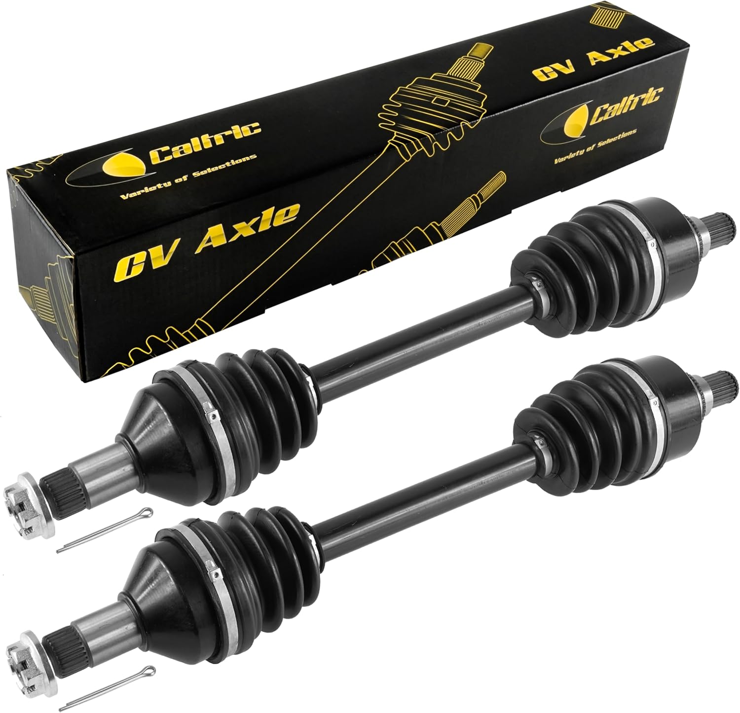 Caltric Front Left and Right CV Joint Axle Compatible with Arctic Cat Wildcat Trail 700 2014-2019