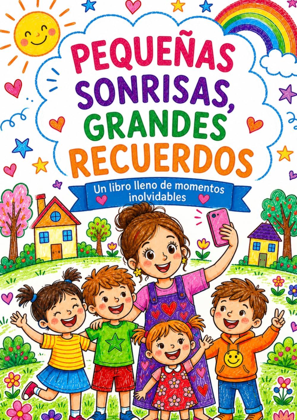 Regalo para Maestra Infantil: Libro de recuerdos para completar con páginas dedicadas para personalizar, mensajes, fotos y dibujos de todos los alumnos