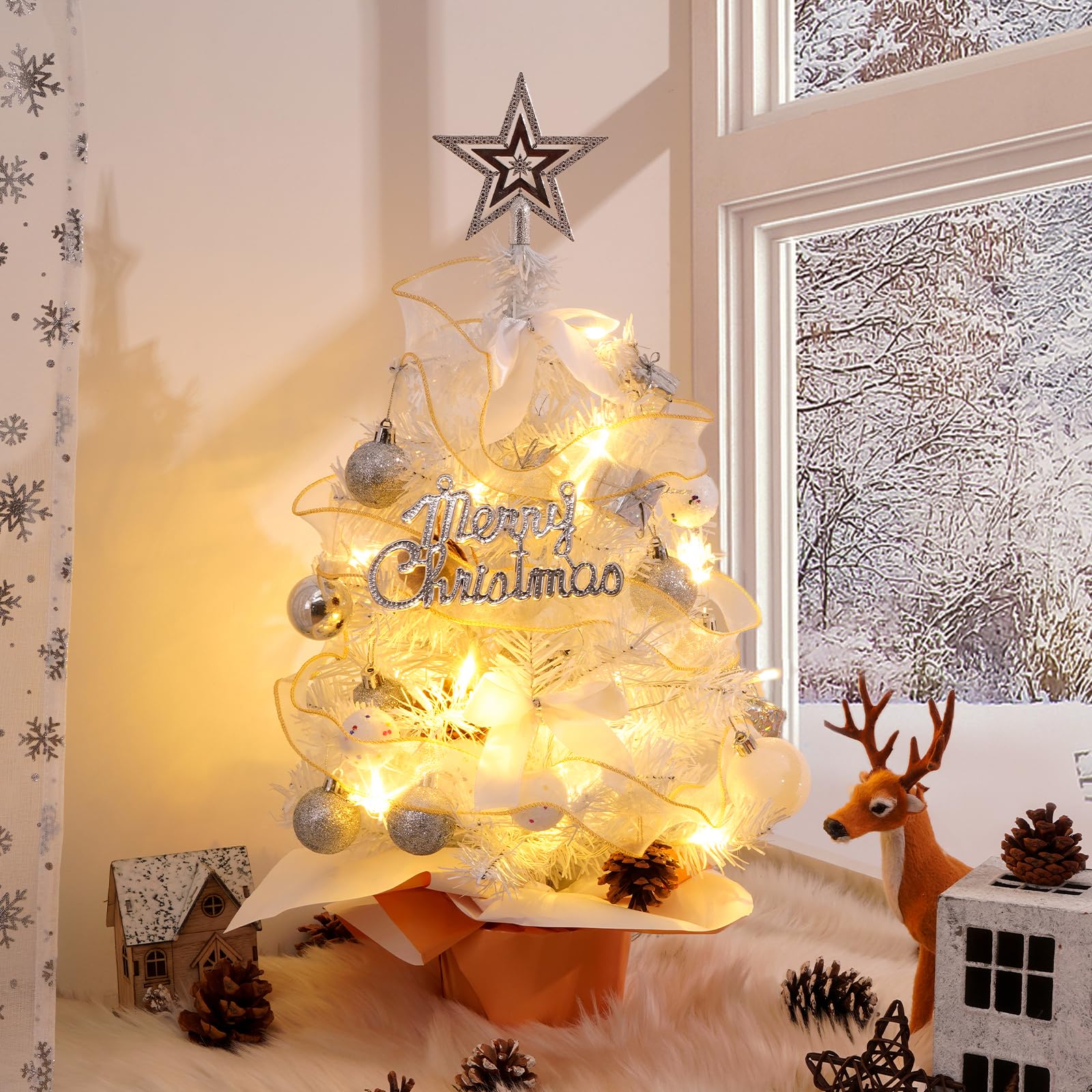 Yorbay Künstlicher Weihnachtsbaum Yorbay Mini Weih Produktbild-Vorschau 5
