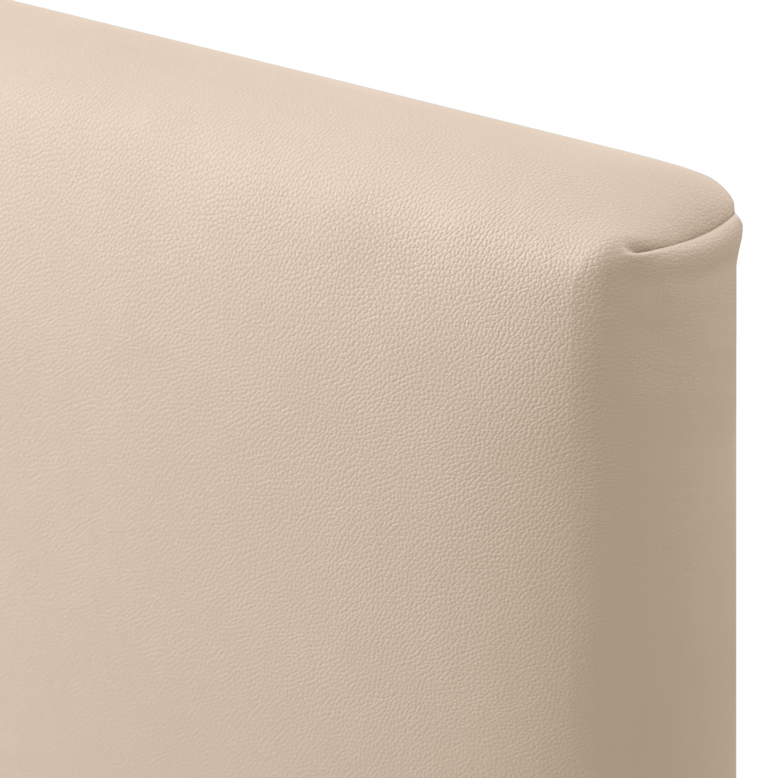 DHOME Cabecero, Cabezales de Cama Capitoné hasta el Suelo. Cabezal tapizado ACUALINE Tela y Polipiel. Cabeceros de Cama Matrimonio e Individual (Polipiel Beige, 145cm (Camas 120/135/140))