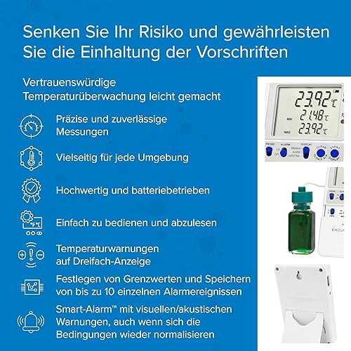 Miniatura 3 de Traceable Termómetro de registro de datos 1 sonda de botella de plástico