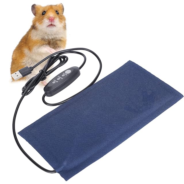 Foto 7 de 8 de Alfombrilla térmica USB para mascotas, para interiores, debajo del tanque, terrario