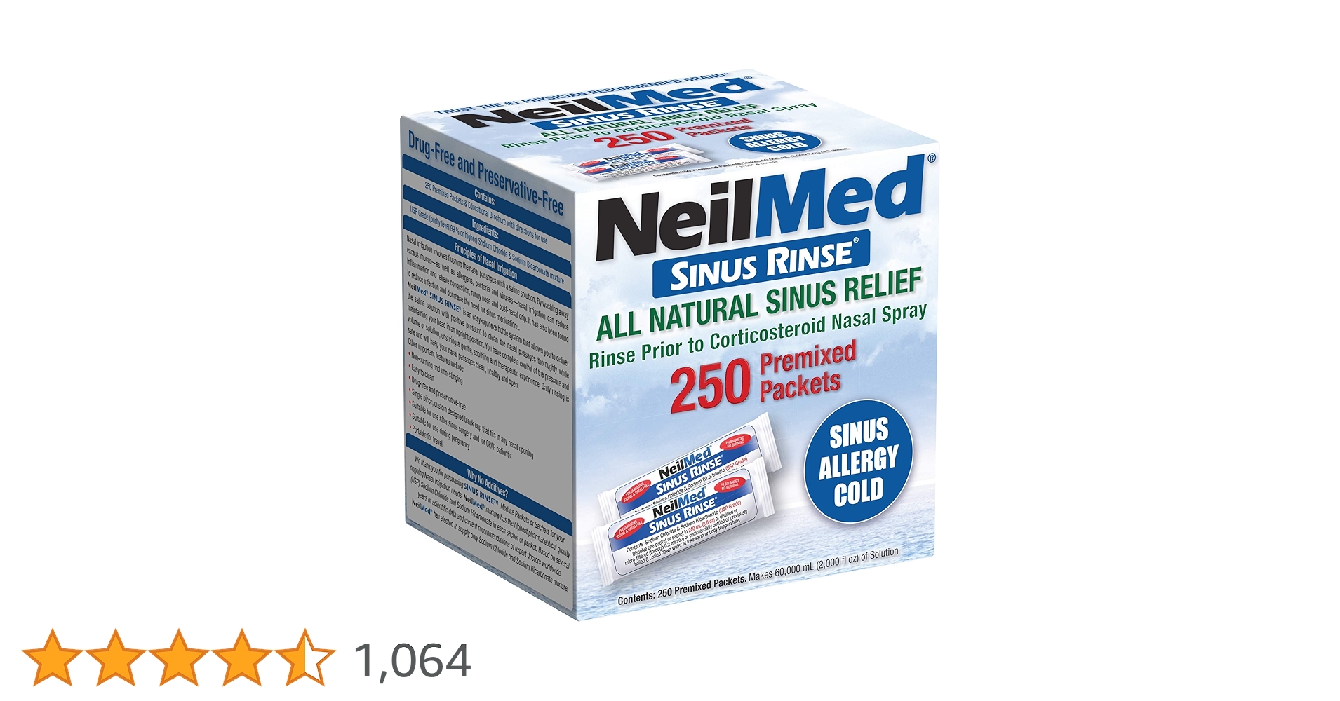 Amazon.co.jp: サイナスリンスリフィル250包 粉末 : ドラッグストア