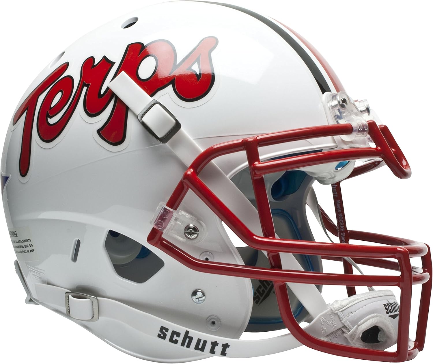 Schutt NCAA On-Field Authentic XP Football Helmet, Maryland Terrapins : Sports Related Collectible Helmets : Sports & Outdoors