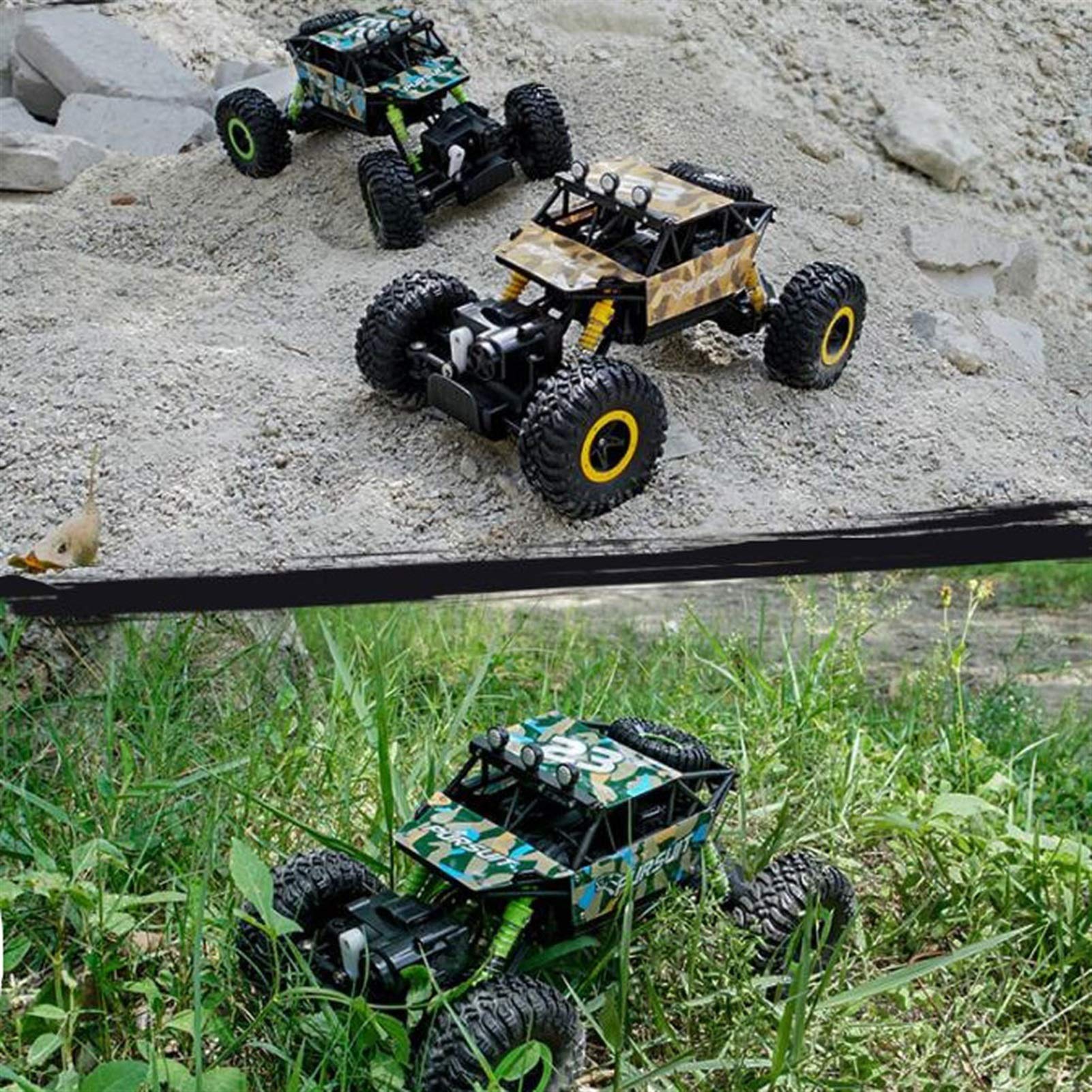 Amazon.co.jp: RCオフロードビッグタイヤ1/18スケール4WDモンスター