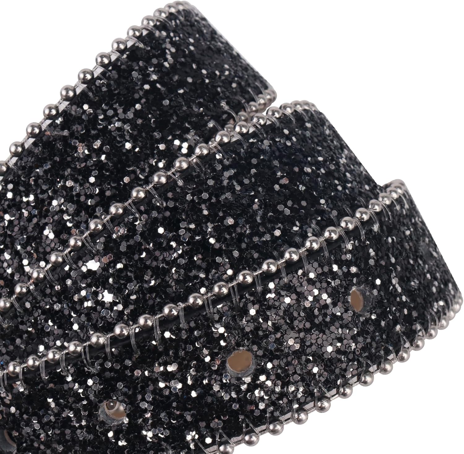 Glitter Western Belt for Women Rhinestone Belts Cowgirl Style Bling Bling Diamond Belts Y2K Sparkly Belt for Jeans - Image 4