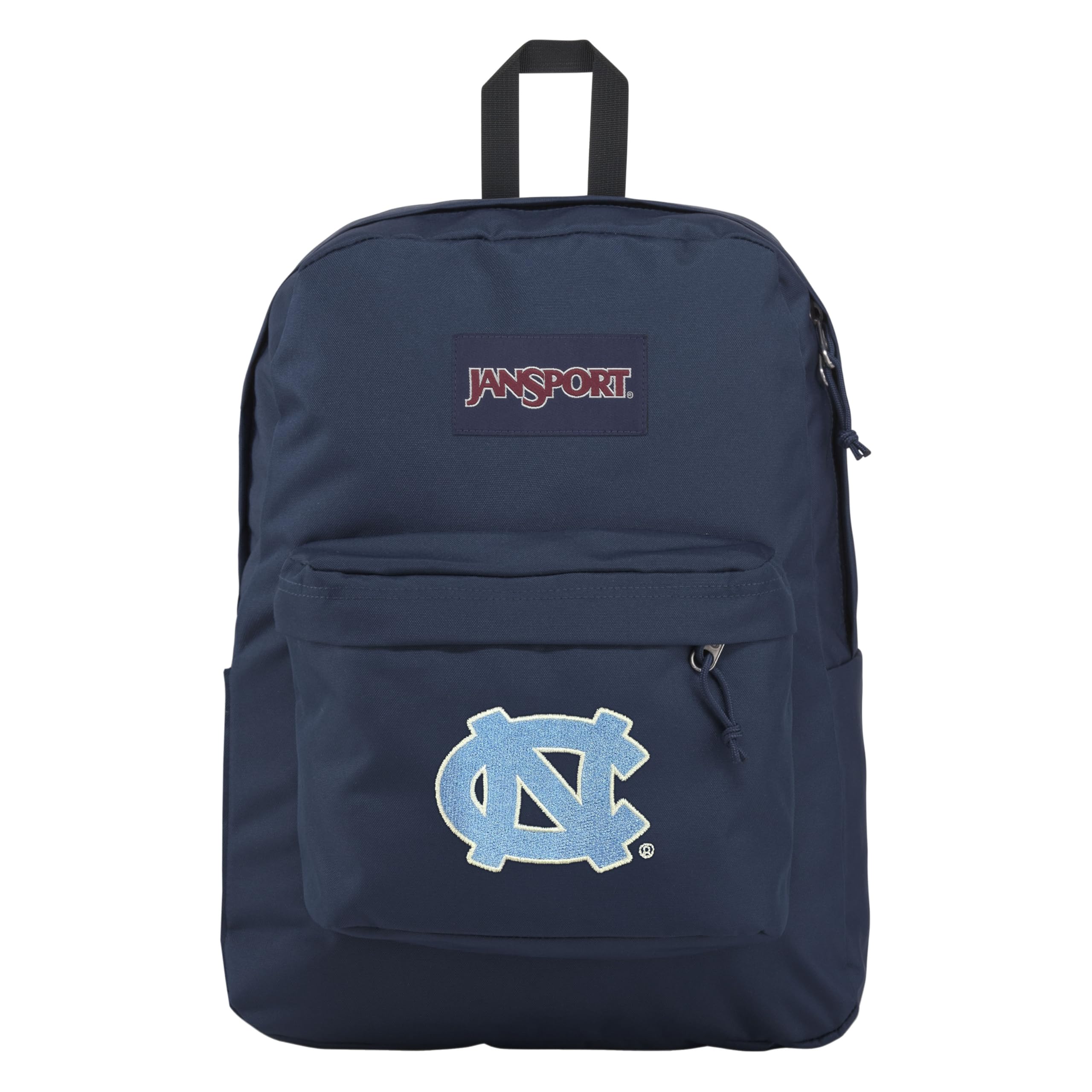 JanSport NCAA Officially Licensed Backpack, North Carolina Tar Heels, Superbreak Plus with Padded 15'' Laptop Sleeve, Spacious Computer Bag for Men &amp; Women, Durable Daypack with Bottle Pocket, Navy