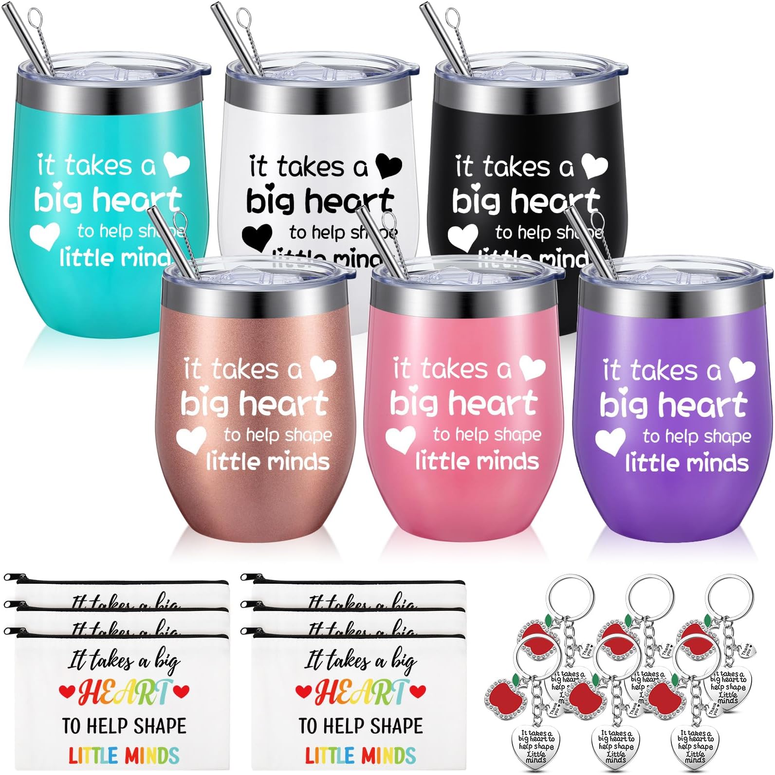 TOJIA Funny Teacher Appreciation Gifts - 16 Oz Glass Coffee Mug With Lid & Straw, Perfect For Christmas, Birthdays, Back To School