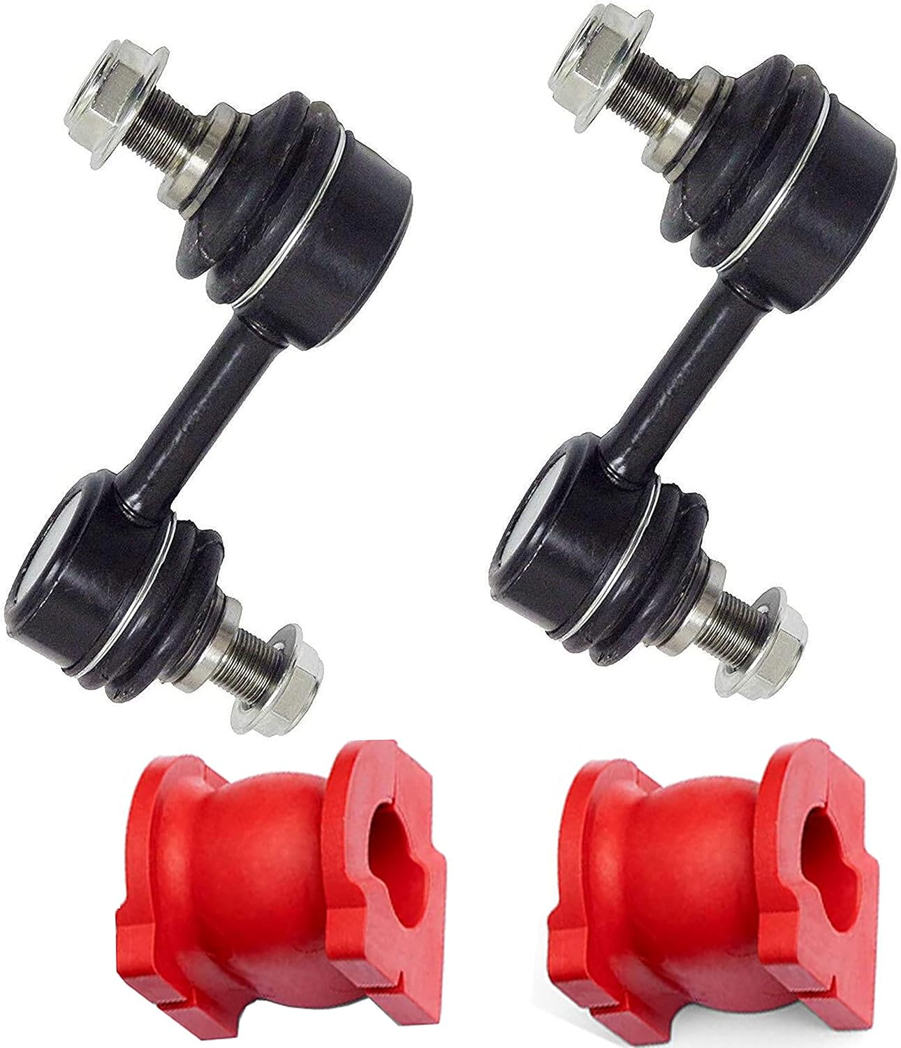 4PC Front Sway Bar Link + Front Bushing Kit FITS Acura TL 2007-2008, Bushings Designed and Manufactured in the USA K750092 K750093