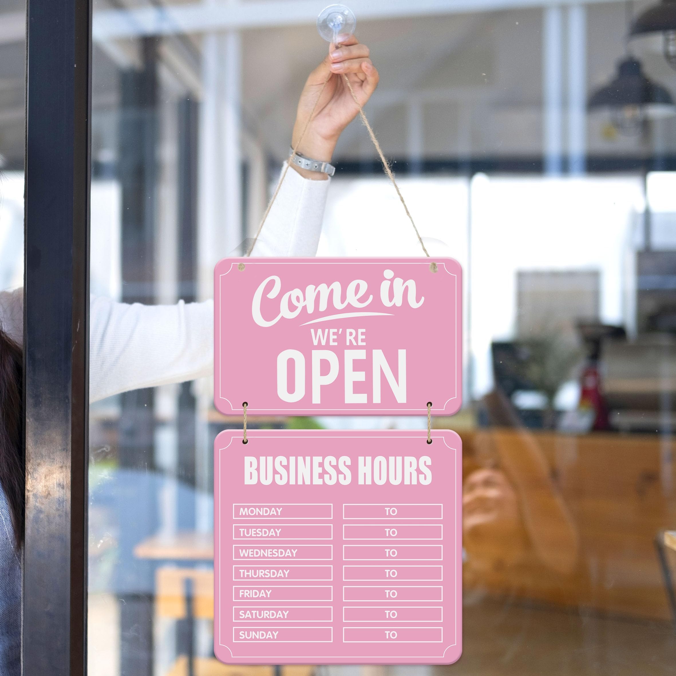 s For Business Lesnala Business Hours Sign Hanging Open And Closed Mark ...