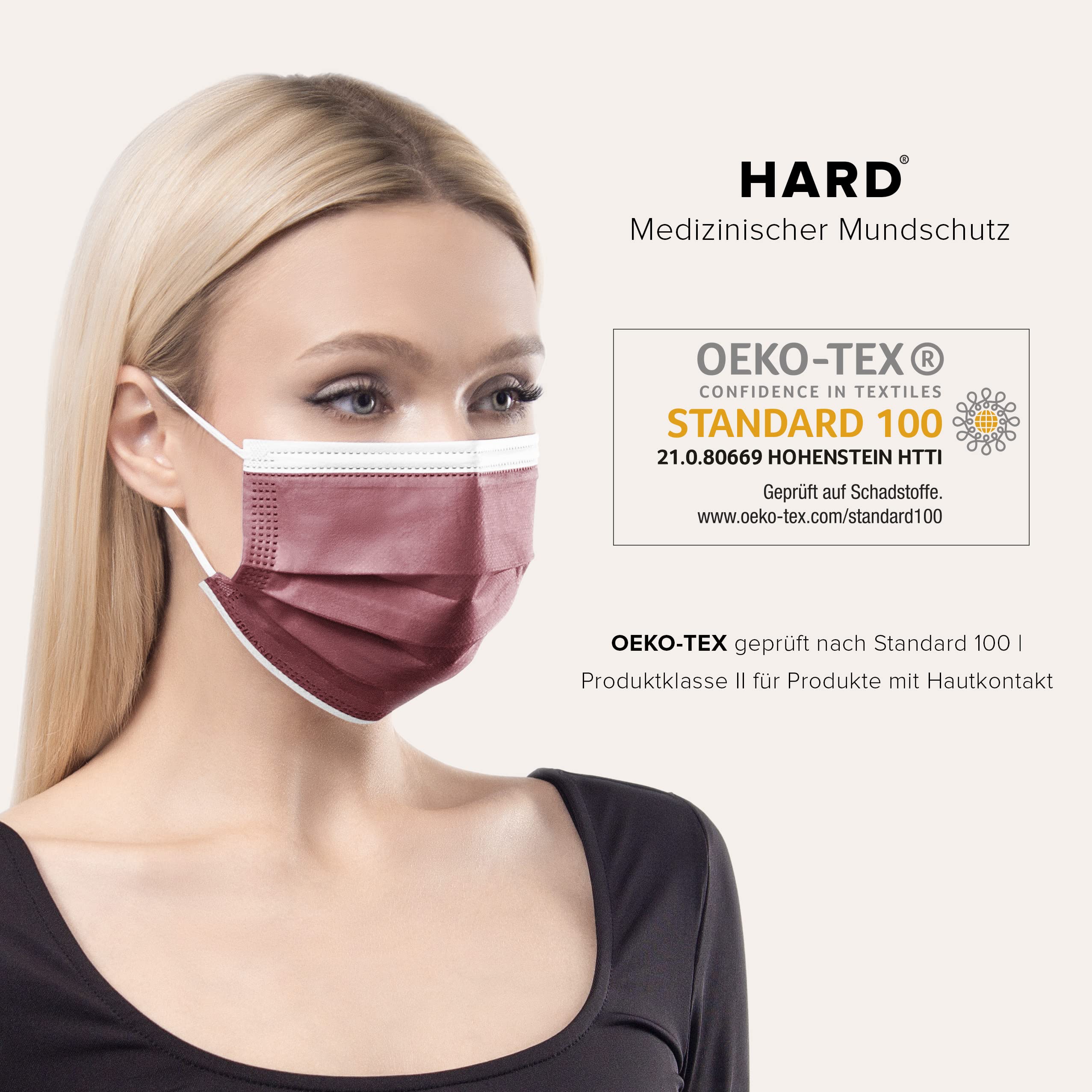 Mascherine Chirurgiche TIPO IIR Made in Germany 50 pezzi Filtrazione 99,78% OEKO TEX