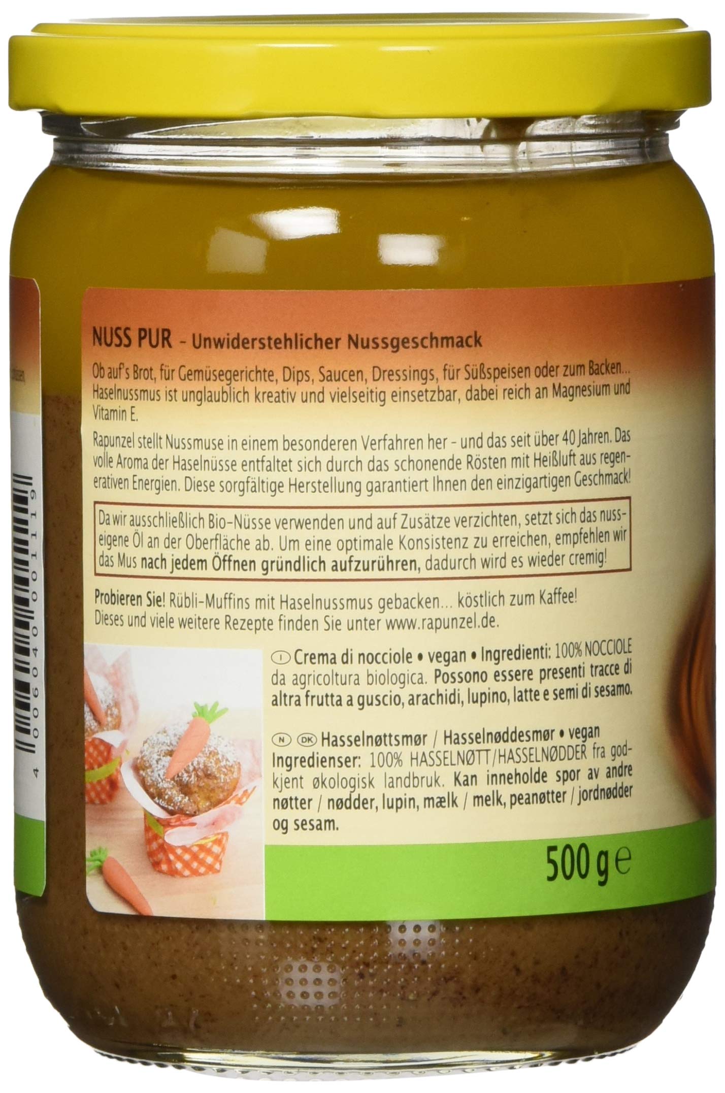 Rapunzel Haselnussmus, 500 g