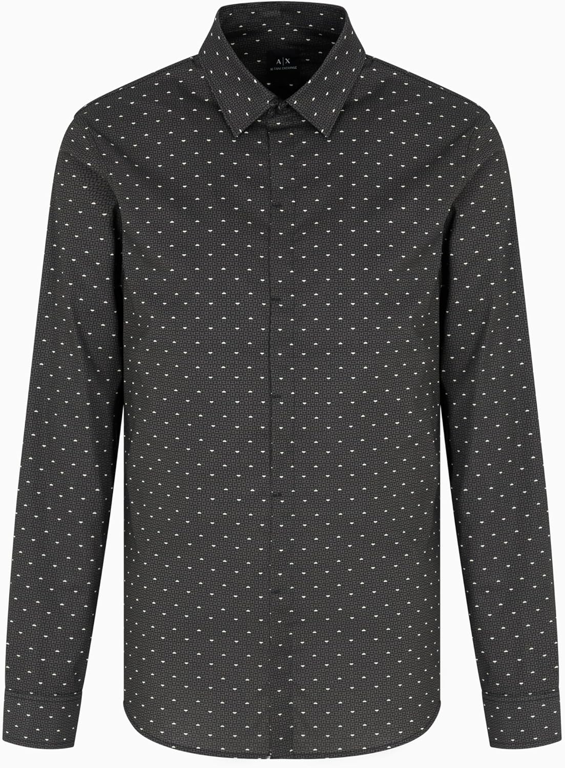 Armani Exchange Mens Stretch Cotton Poplin Button Down Shirt - Image 2