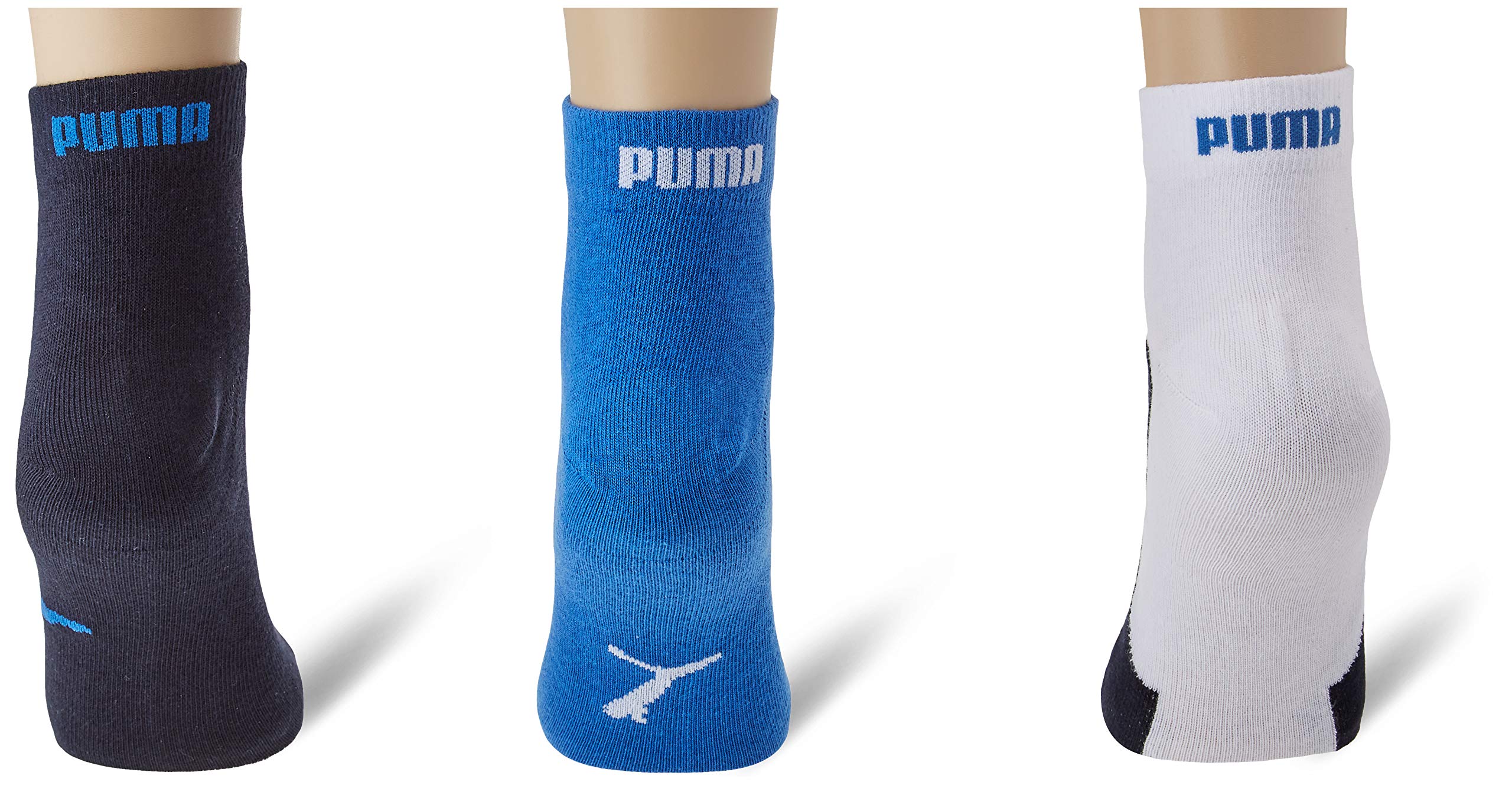 PUMA Unisex skarpety dziecięce (3 sztuki), granatowy/biały/Strong Blue, 31-34