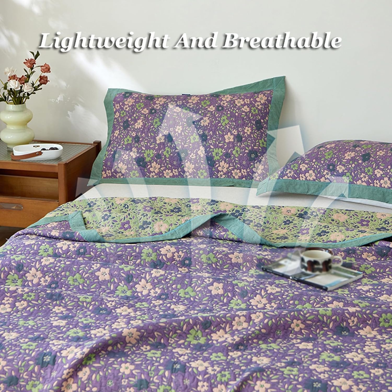 King Full Size Quilted Quilt, Fashion Embroidery Patterns Bed Quilt Washable Not Fade Thin Nap Throw Blanket for Car Office Travel Camping Sofa(H,220 * 240cm/87 * 94")