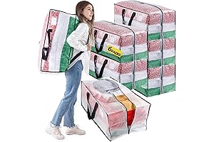 Clear Extra Large Moving Bags with Backpack Straps & Handles