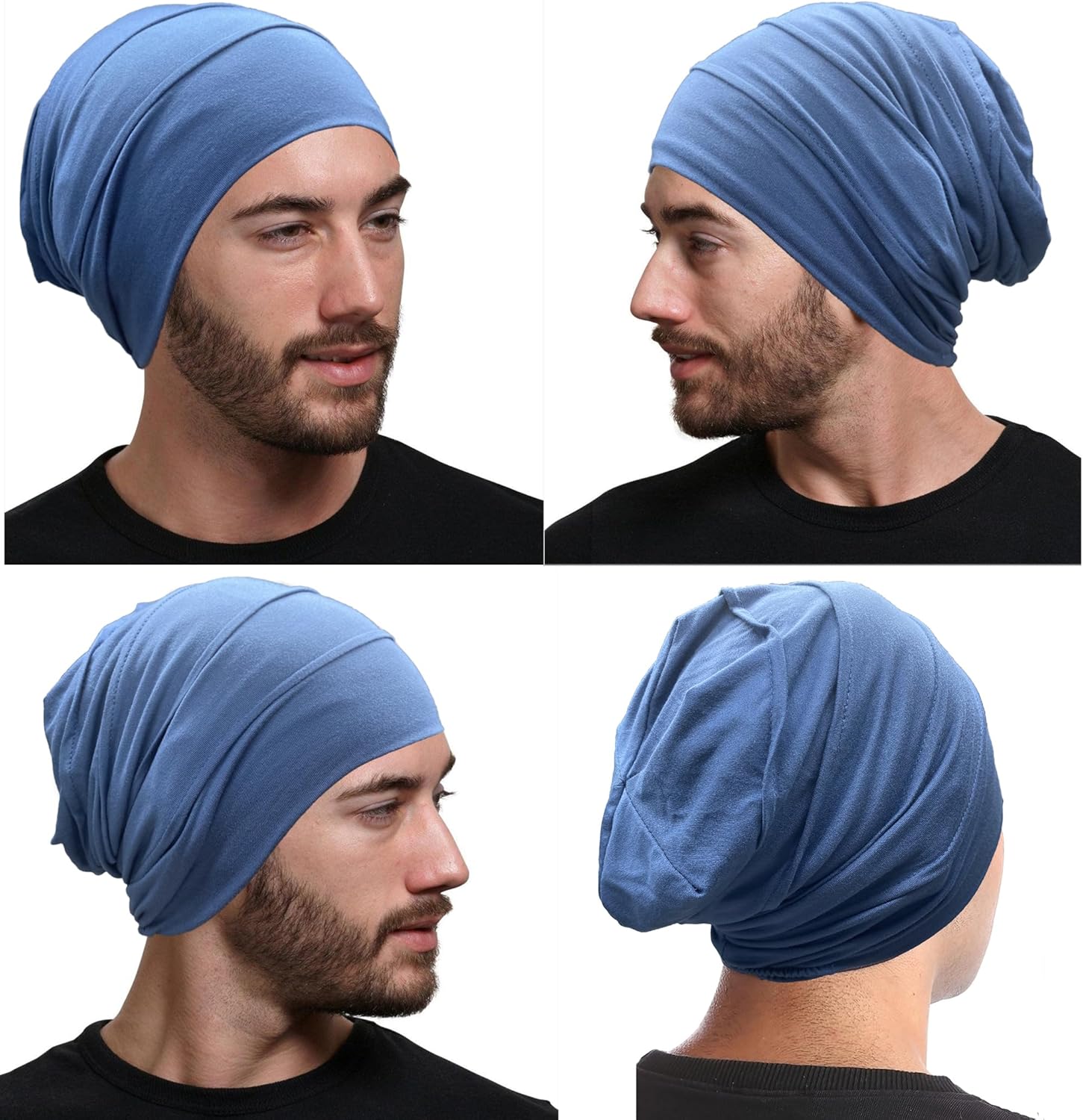 JarseHera Cotton Slouchy Beanie Chemo Headwear Soft Slouch Cancer Caps Hats Head Cover for Hair Loss - Image 2