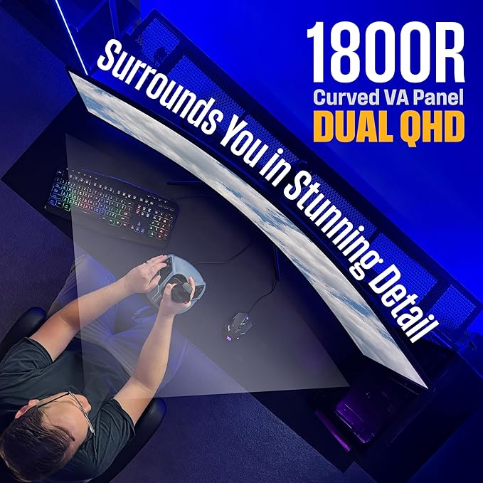 Monitor Curvo Ultrawide de 49 Pulgadas QHD 120 Hz para Gaming miniatura 3