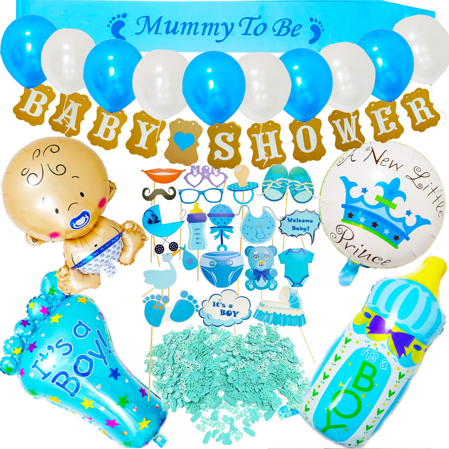 Buy 58pcs Boy Baby Shower Decorations Boy Baby Shower Balloons