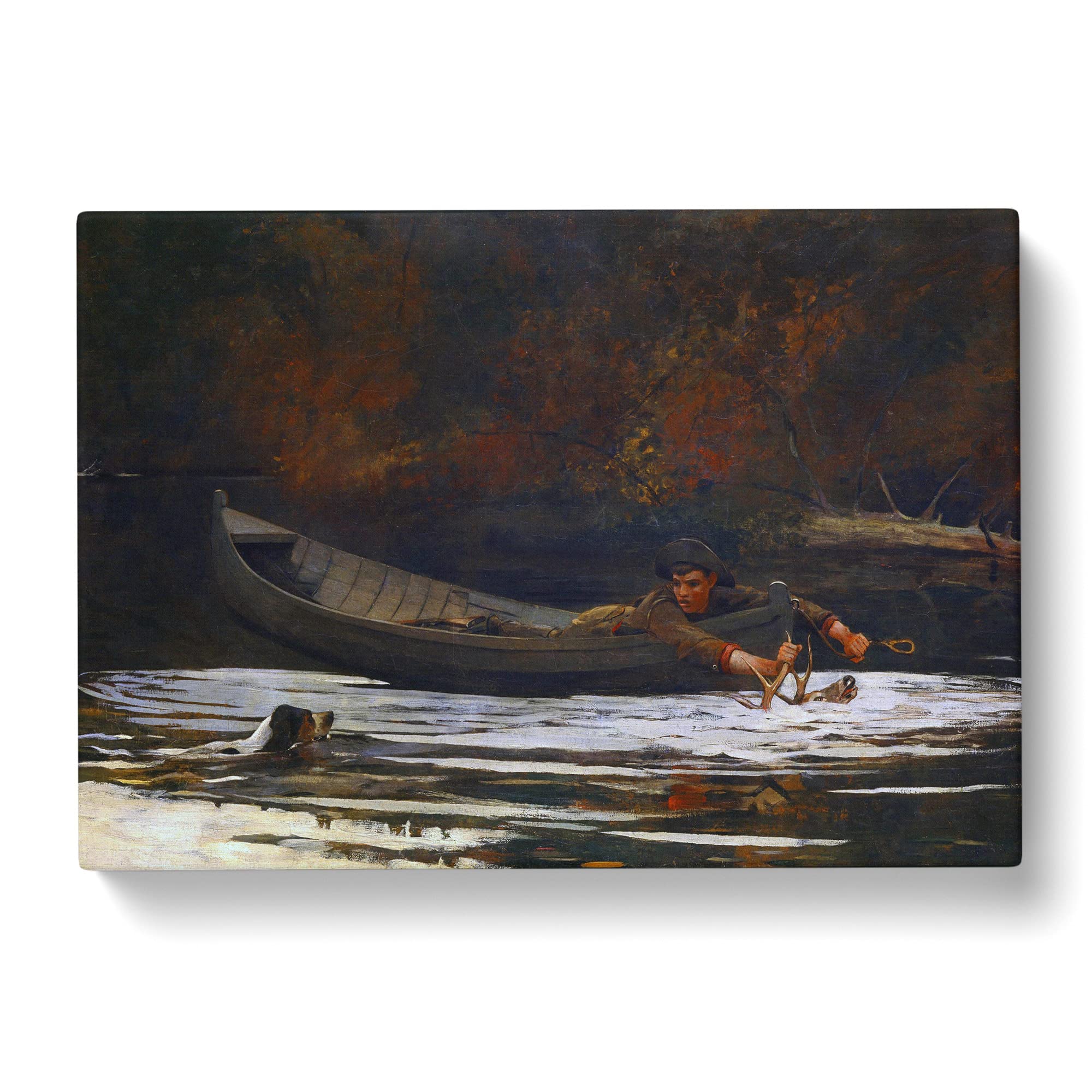 Winslow Homer Hound and Hunter Canvas Print, Mixed, 25L x 50W cm - Image 2