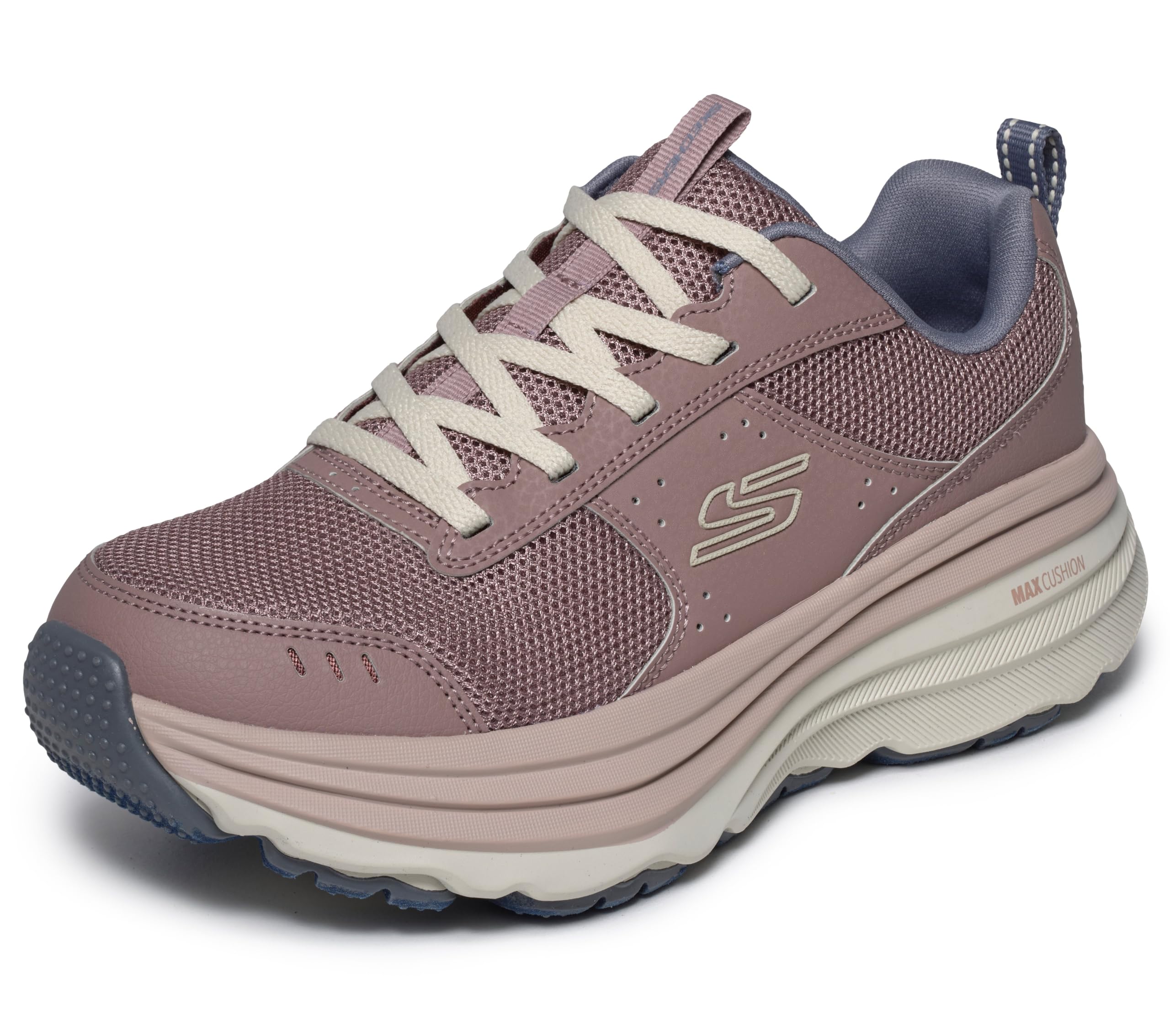 Skechers Damen Max Cushioning Zirrus Turnschuhe, Mauve Synthetic Textile Trim, 37.5 EU