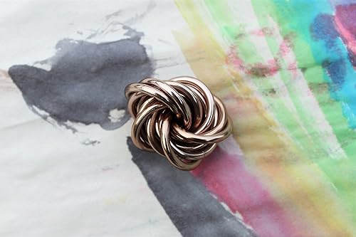 Miniatura 64 de Möbii Fidget Ball (Solid Color): Quiet Mobius ADHD Anxiety Stim Stress Relief Toy Tool for Home Travel Office or Desk (XL(Daydream), Full, Dark Iris)