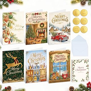 FLYAB boxed vintage Christmas cards with envelopes