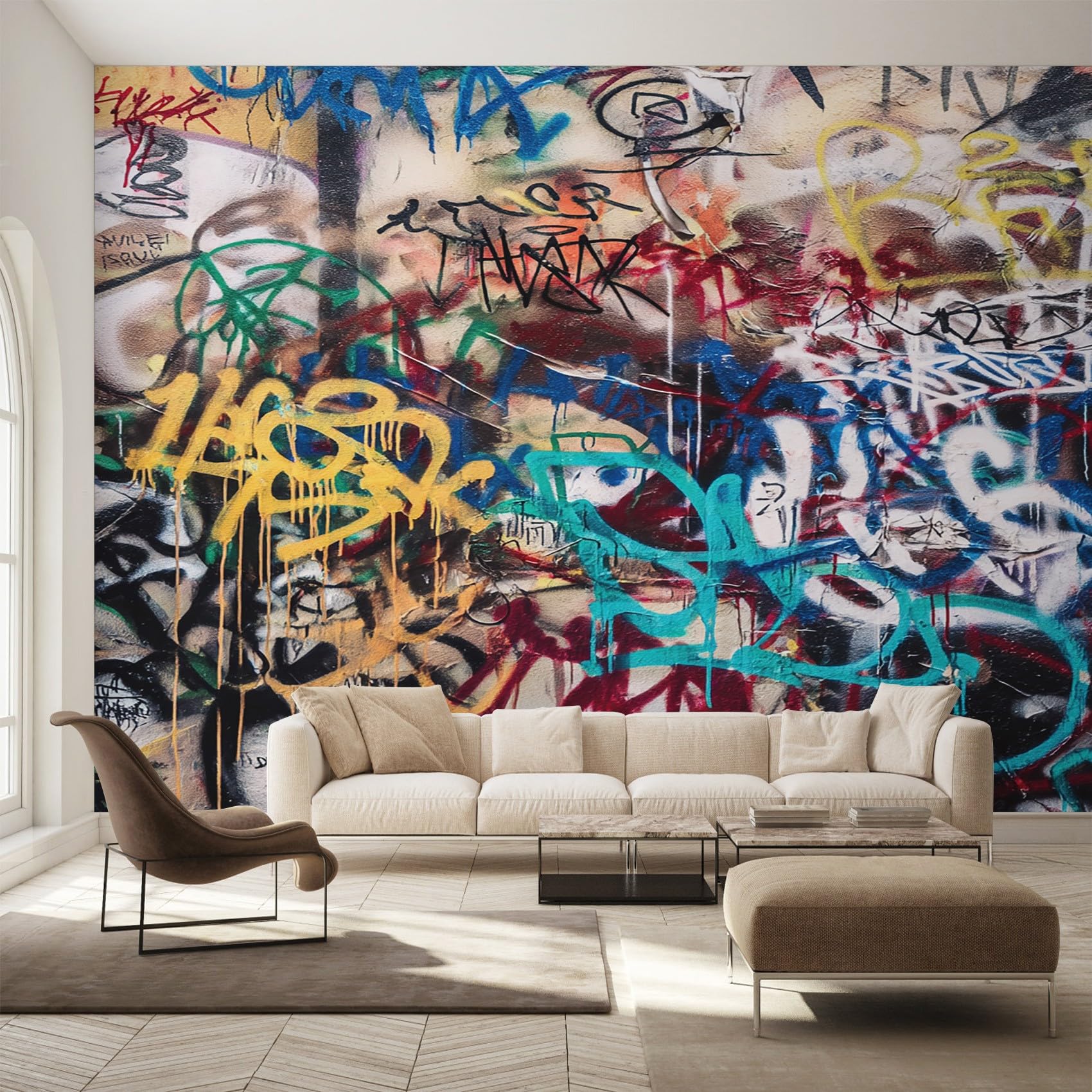 Generisch Vliestapete Street Art Tapete, 200x140 (B x H)