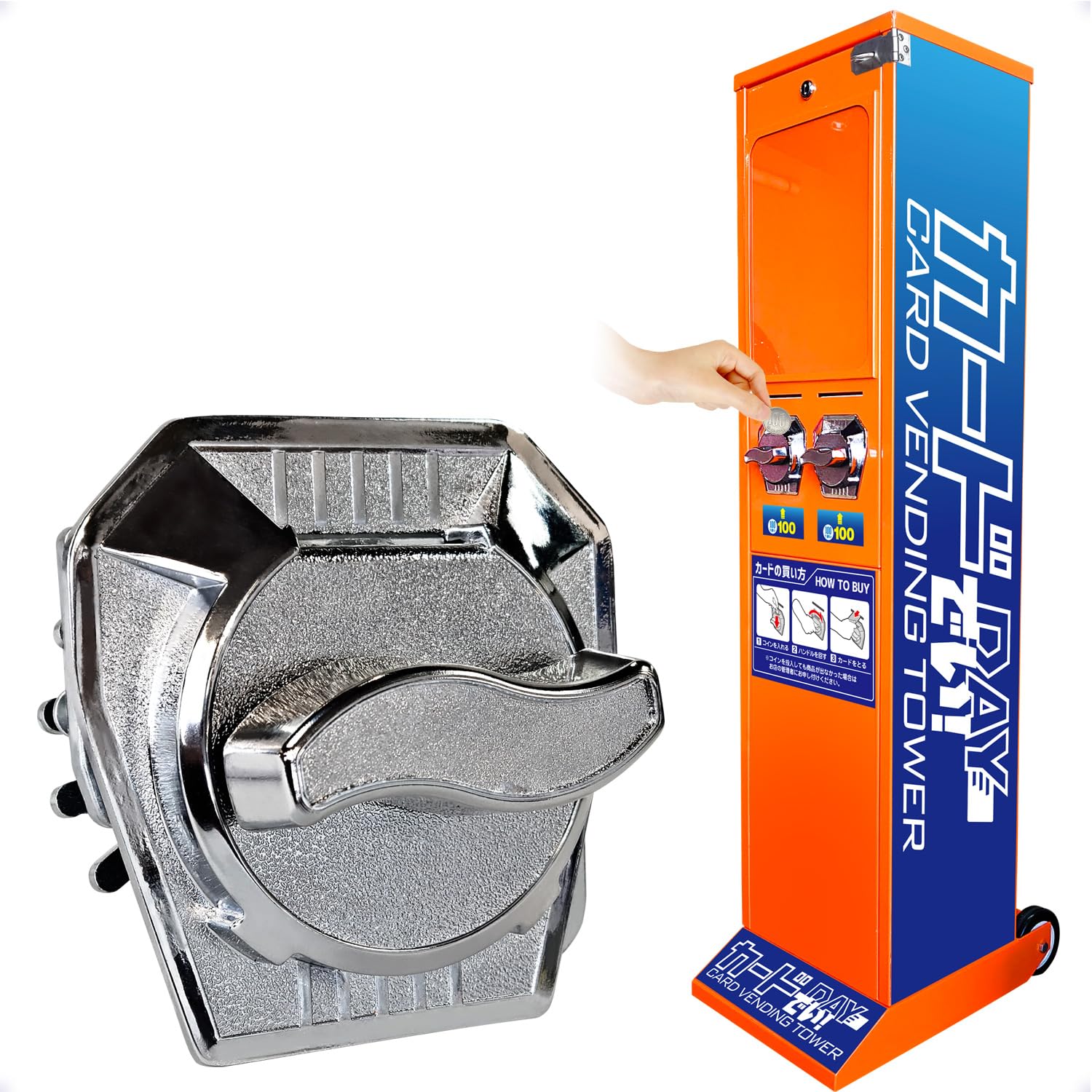 汎用性自動販売機【ポケモン.遊戯王トレカ用】【新紙幣、新500円硬貨対応済み】 汎用性自動販売機【ポケモン.遊戯王トレカ用】【新紙幣、新500円