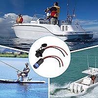 Vista 6 de CERRXIAN Conector sckot de motor de arrastre, kit de conexión rápida de enchufe y receptáculo de motor de arrastre, resistente de 2 clavijas de 12