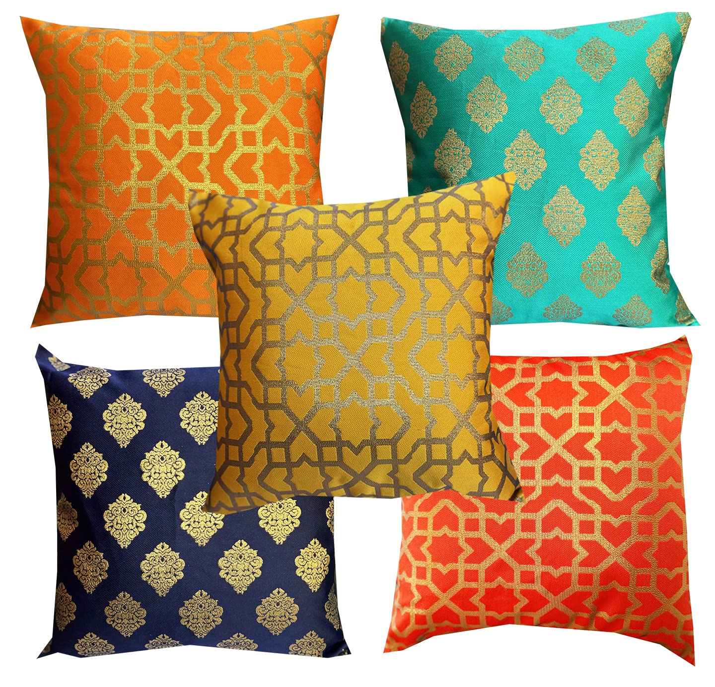 Pink - Sitalpati शीतल पाटी Grass Handwoven Dupion Silk Cushion Cover (12 x 12 in)