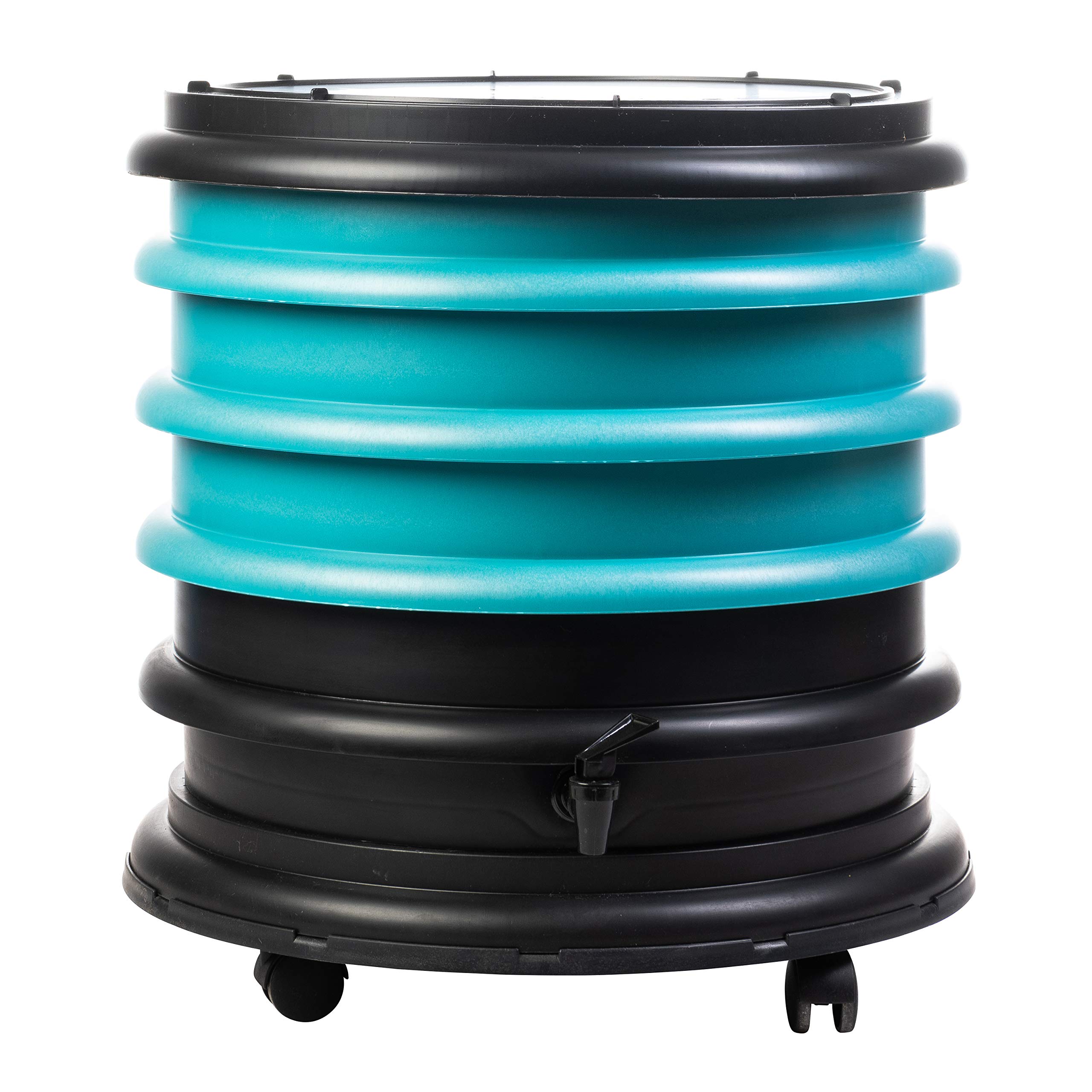 WORMbox | Wormery Worm Farm composter 3 Turquoise Trays | 48 liters | Organic Waste Compost, make your Worm Castings