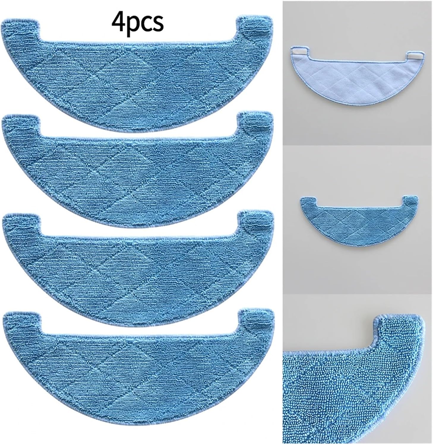 4 個モップパッド A7 A80 プラス A10s V80 DEXP LF-800 掃除機家庭用掃除機交換スペアパーツ