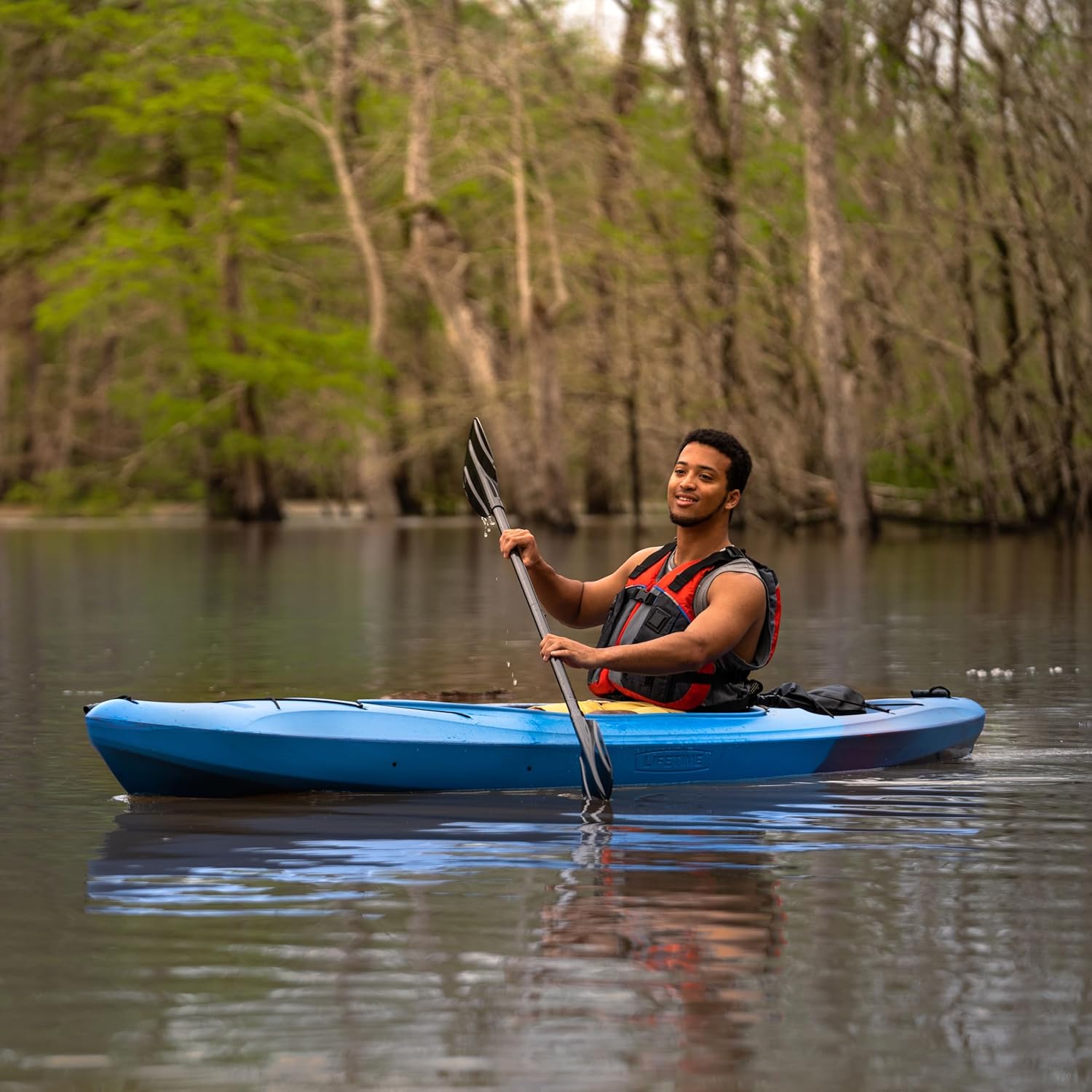 Lifetime Charger 100 Sit-in Kayak, Paddle Included, 10-Foot