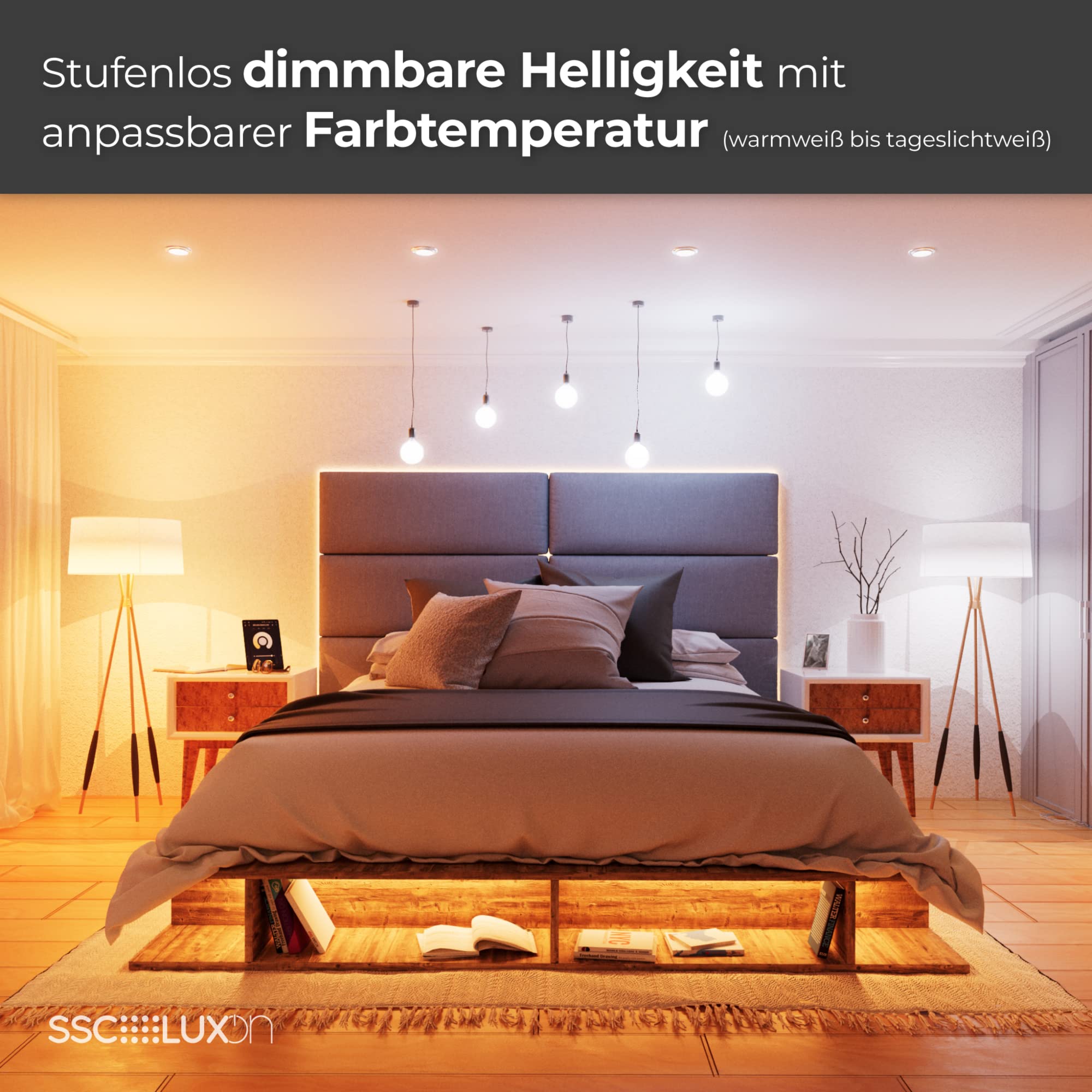 SSC-LUXon RADIVO Wegeleuchte Außen mit LED Kerze E14 steuerbar via App WLAN dimmbar CCT - Sockelleuchte kompatibel mit Amazon Alexa
