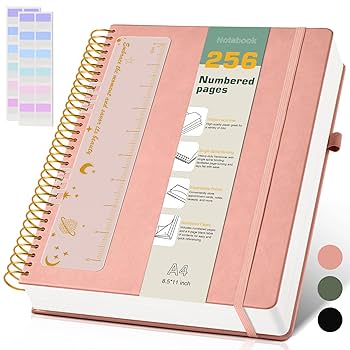 Amazon.com : A4 Spiral Notebook Journal 8.5” x 11”, 256